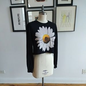 Daisy Crop Sweatshirt